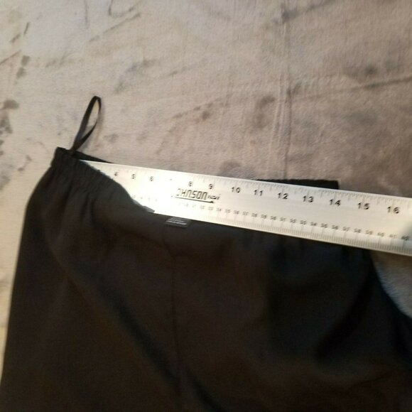 A.D. Originals Women's Size 10 Black High Rise Cropped Overlay Pants Beaded Hem - Picture 6 of 10